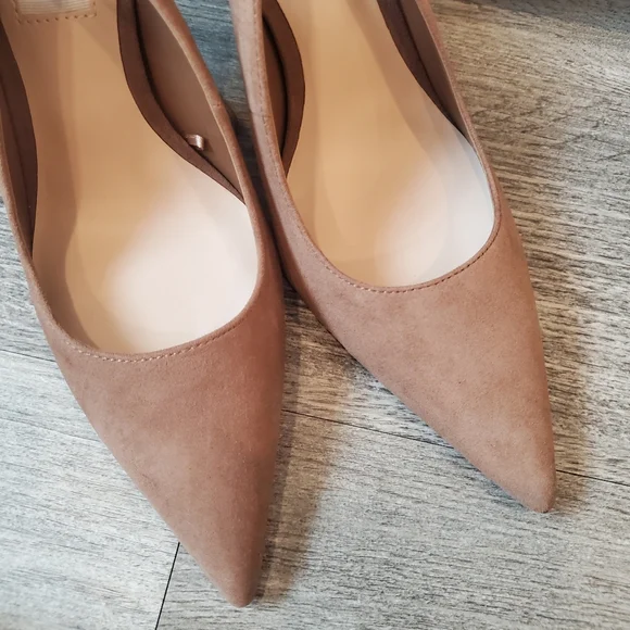 ★SOLD★ Mango Ankle Tie Slingback Heels 37 NWOB - Picture 10 of 15